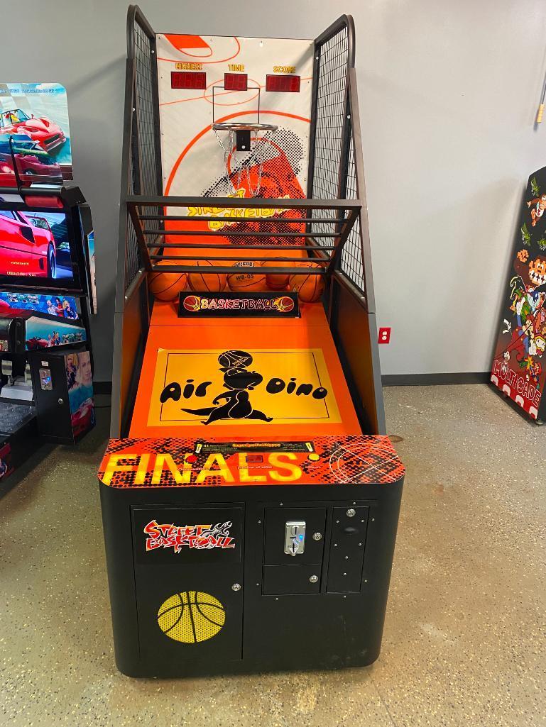 New Arcade Street Basketball Game Coin Operated Large Basketball Machine with 5 Basketballs