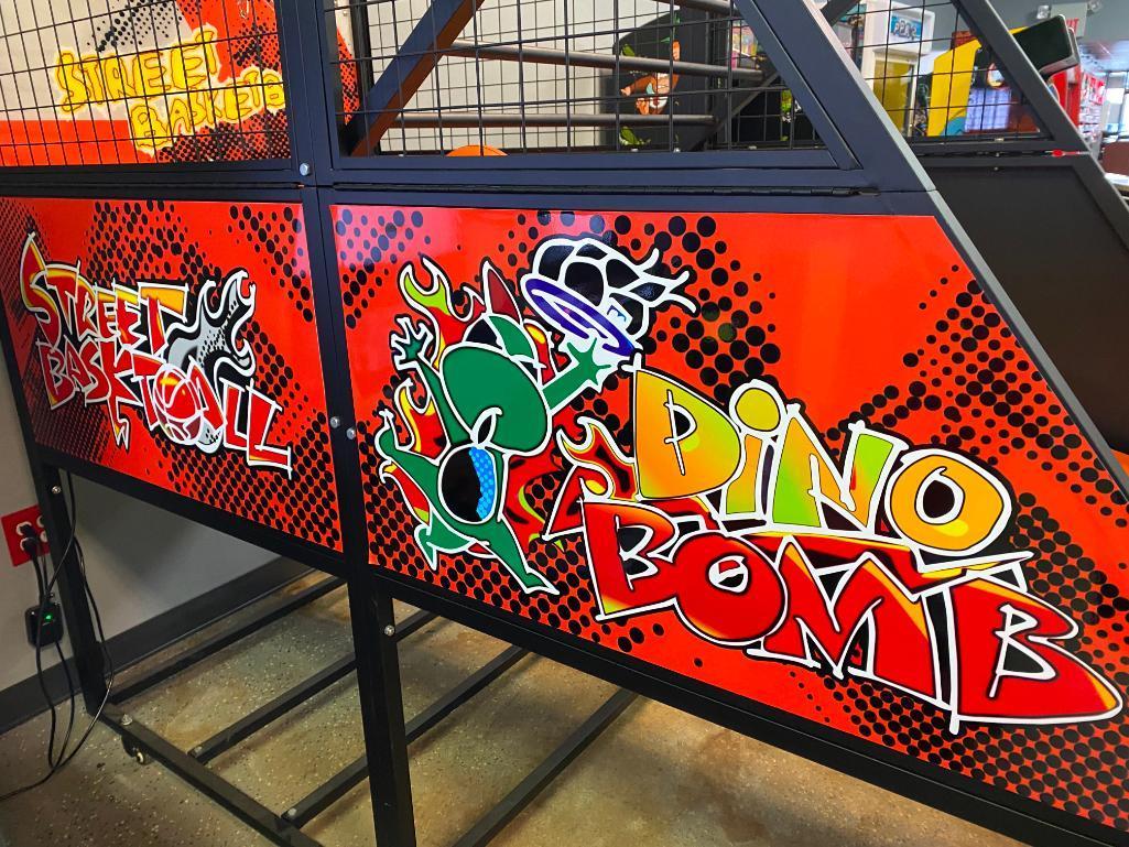 New Arcade Street Basketball Game Coin Operated Large Basketball Machine with 5 Basketballs