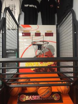 New Arcade Street Basketball Game Coin Operated Large Basketball Machine with 5 Basketballs