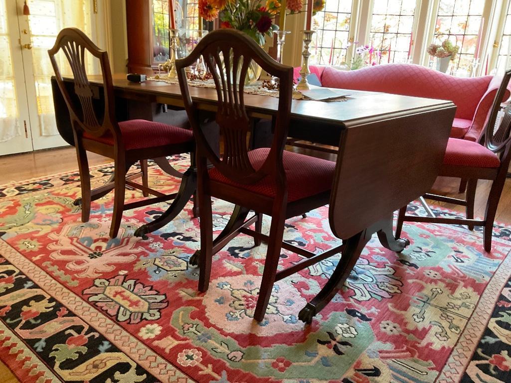 "The Warfield" Mahogany Dining Table by Duncan Phyfe 1937