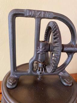 Dazey Butter Churn 34B...Barrel Style Glass Urn &...Wooden Paddle with All Original Parts