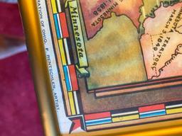 5 Framed Maps of Various Ages