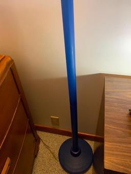 Royal Blue Torchiere...Standing Floor Lamp