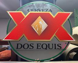 Dos Equis Wall Hanging Mirror Sign