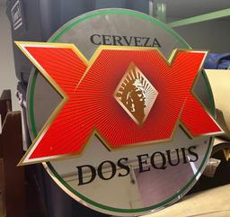 Dos Equis Wall Hanging Mirror Sign