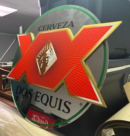 Dos Equis Wall Hanging Mirror Sign