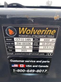 New Wolverine Co Hydraulic Skidloader Concrete Chuter Attachment Model CCT-11-148V