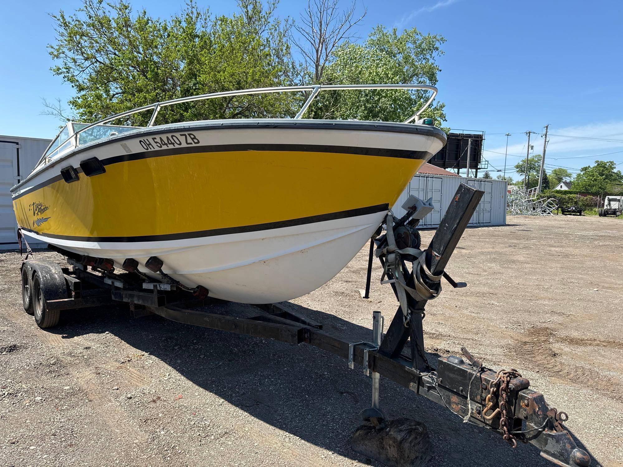 1979 Thunderbird 23ft Formula Liquid Thunder Speed Boat w/ Trailer