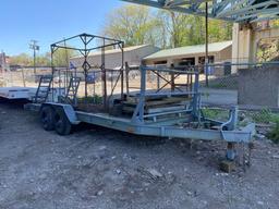 18ft Tandem Axle Equipment Trailer (located offsite-please read full description)