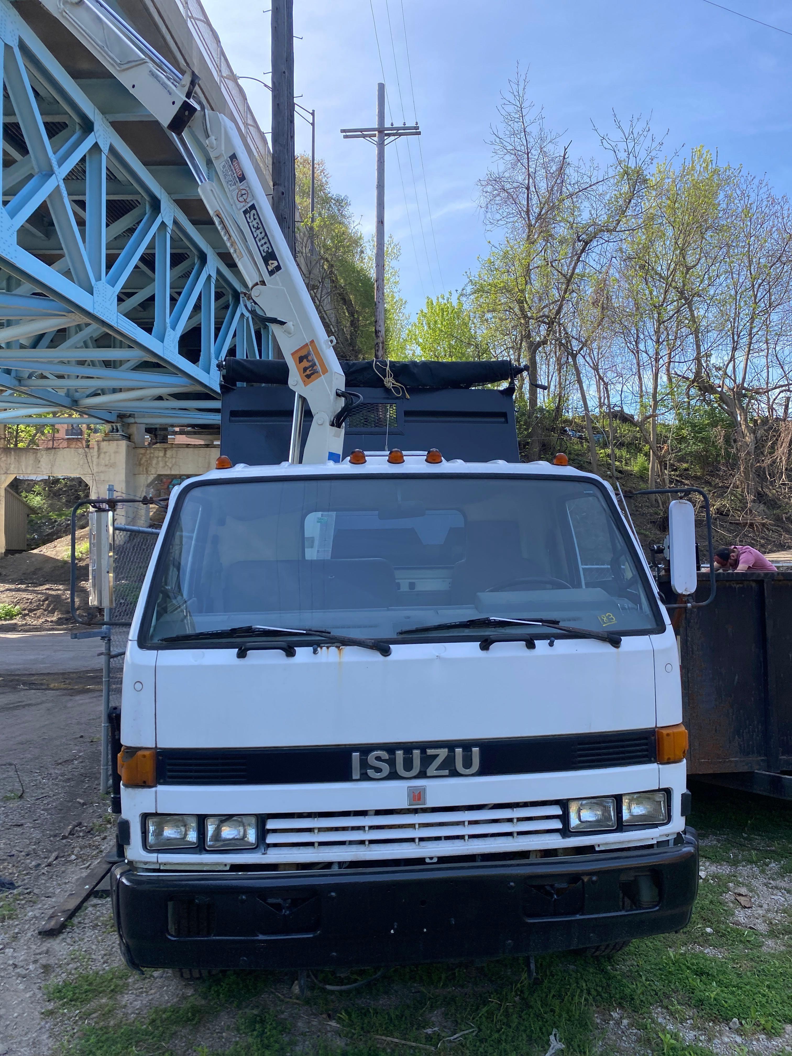 1993 Isuzu Diesel Knuckle Boom/Dump Truck (located offsite-please read full description)