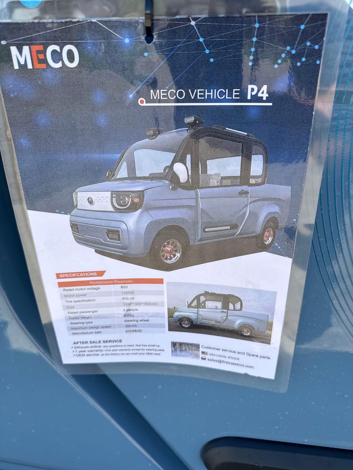 New MECO Electric Mini Pickup Truck Model P4