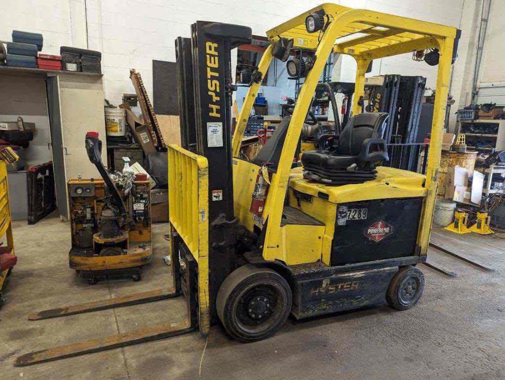 2012 Hyster E50-XN33 Triple Mast Electric Forklift (located off-site, please read description)