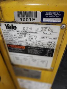1998 Yale Electric Reach Lift Model NR-035 (located off-site, please read description)