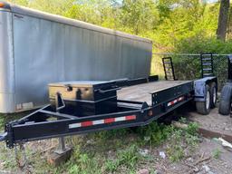 16ft + 2ft Tandem Equipment Trailer (located offsite-please read full description)