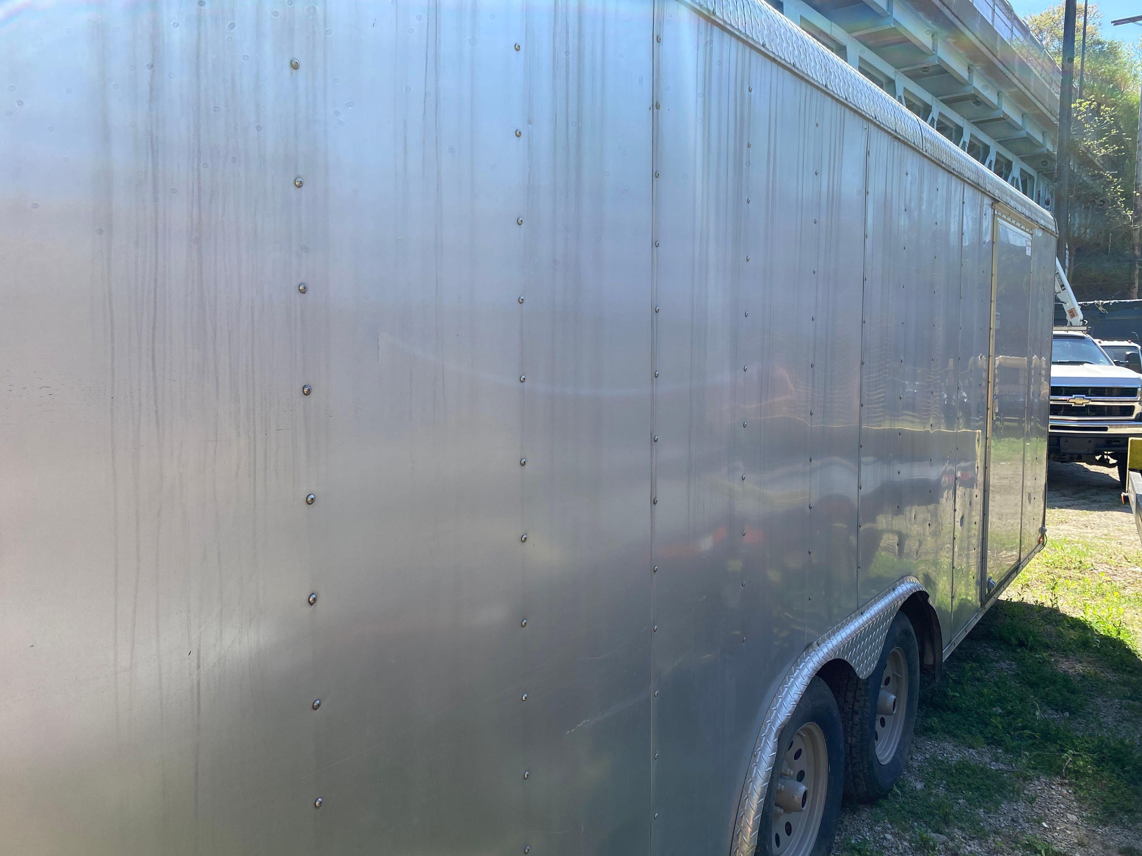 2012 Forest River Co 20ft Tandem Enclosed Box Trailer (located offsite-please read full description)