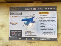 New Paladin 200lb Cast Iron Anvil Model PLD-CIA200