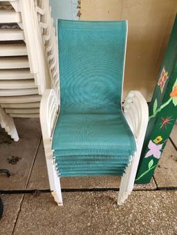 (8) Patio/Lawn Chairs (located off-site, please read description)