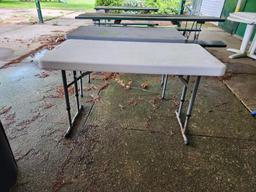 (2) Small Folding Tables (located off-site, please read description)