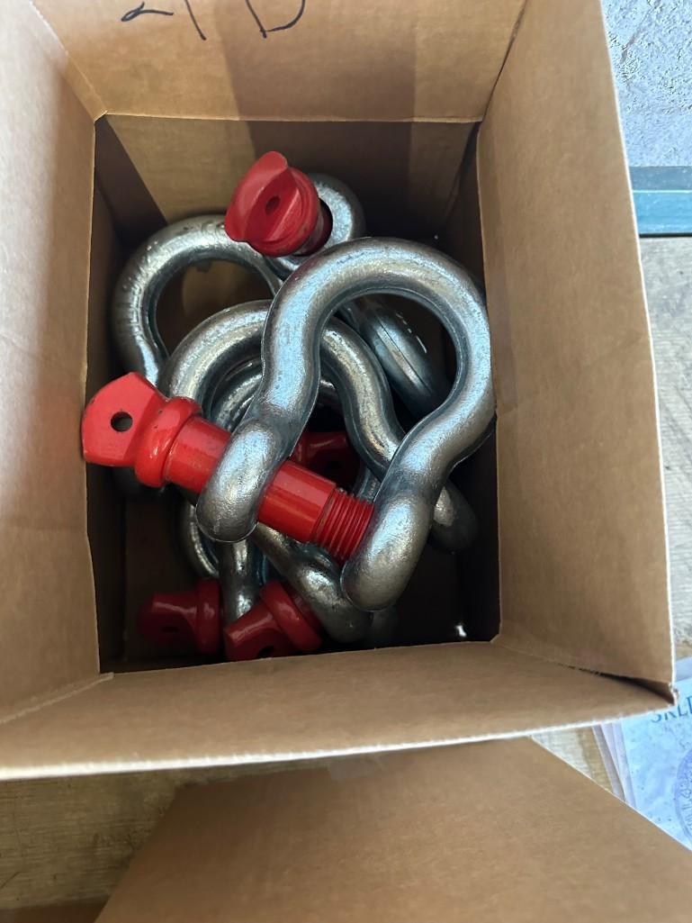 Approx (76) Screw Pin Anchor Shackles (assorted sizes)