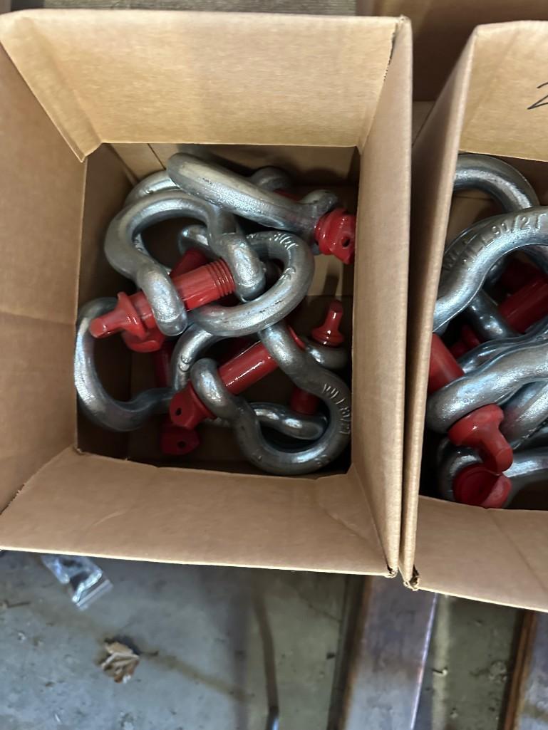 Approx (76) Screw Pin Anchor Shackles (assorted sizes)