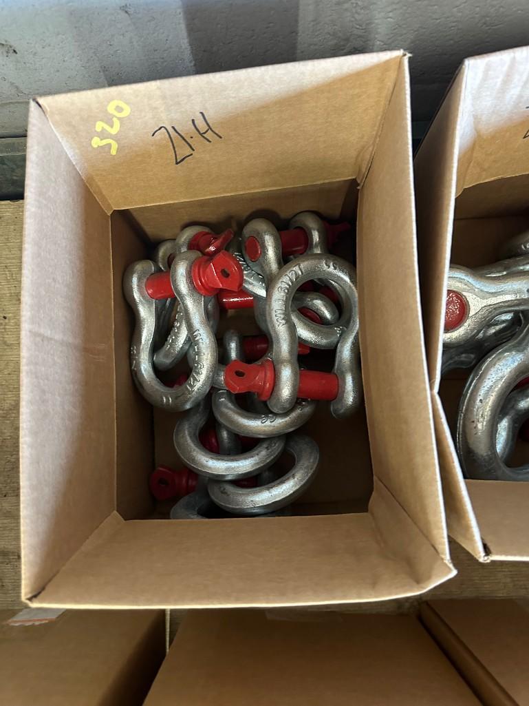 Approx (76) Screw Pin Anchor Shackles (assorted sizes)