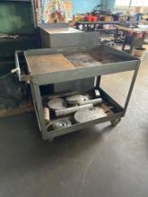Rolling Shop Cart w/ Contents 24in x 36in