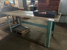 Vintage Metal Work Bench