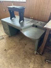 Vintage Metal Desk