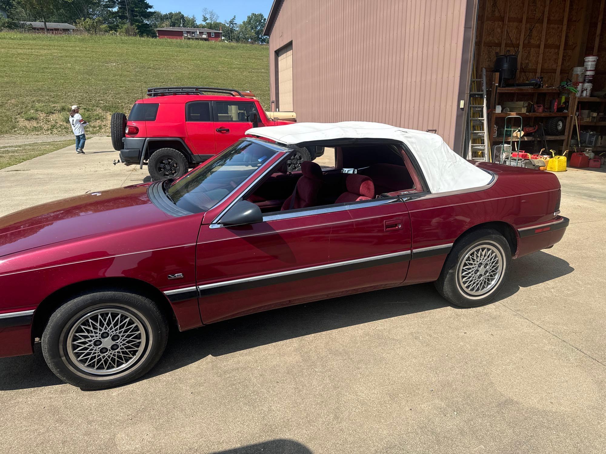 1990 Chrysler Lebaron Convertible (located off-site, please read description)