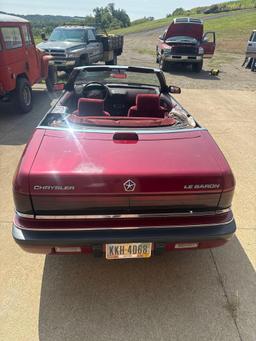 1990 Chrysler Lebaron Convertible (located off-site, please read description)