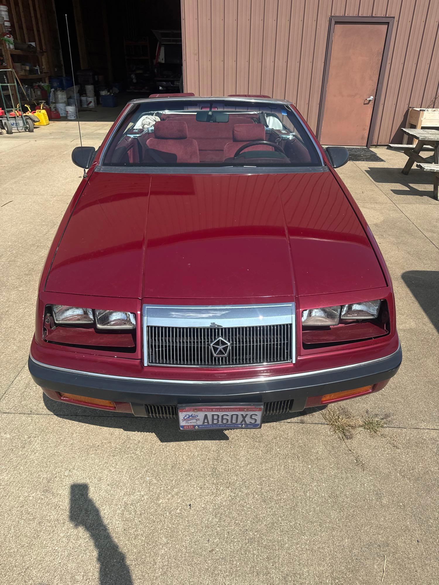 1990 Chrysler Lebaron Convertible (located off-site, please read description)