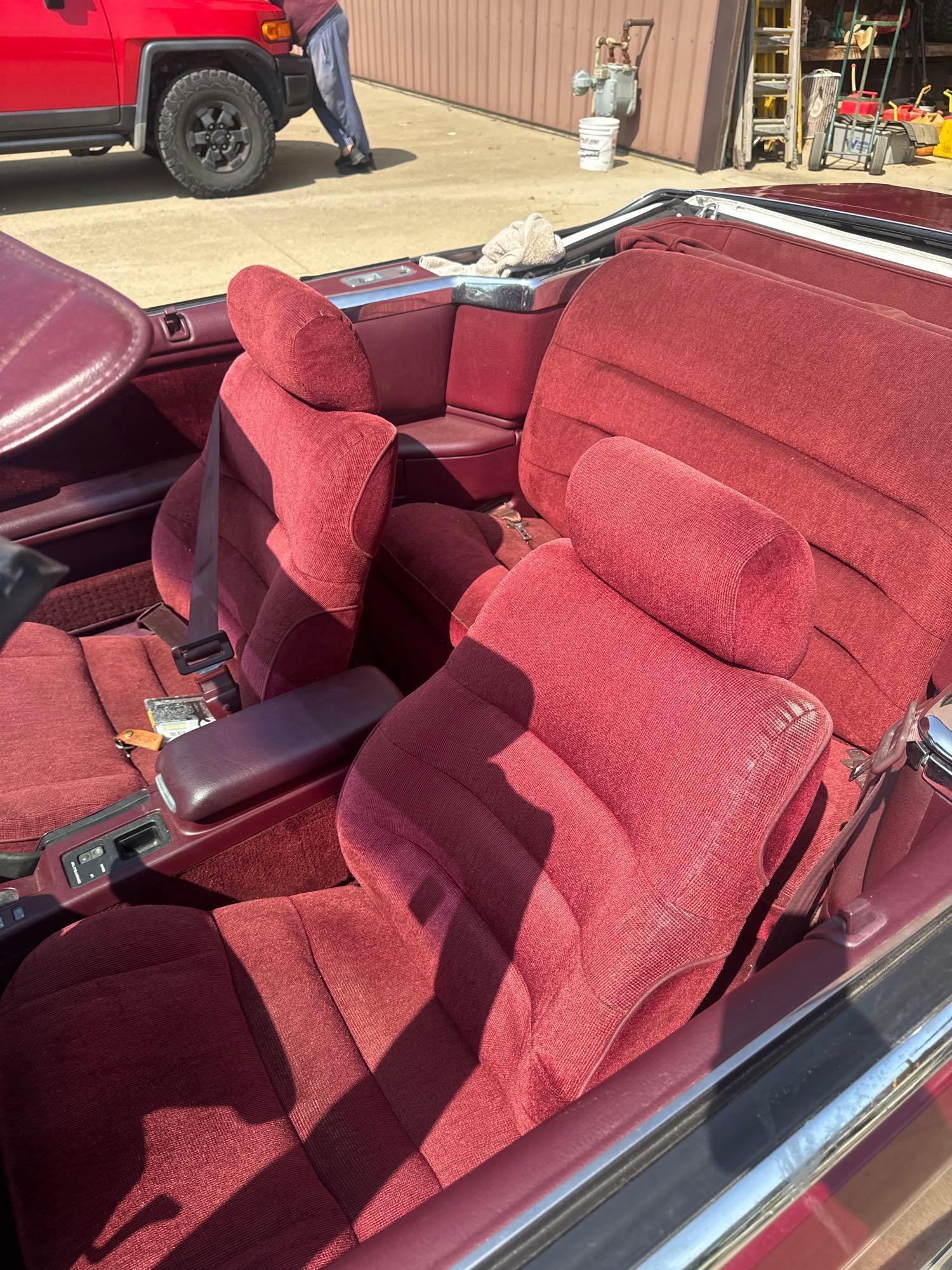 1990 Chrysler Lebaron Convertible (located off-site, please read description)