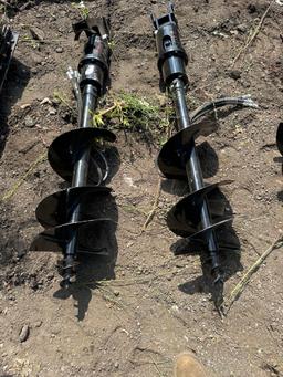 New Vicsec Co 12in Hydraulic Mini Excavator Auger Attachment