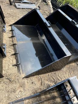 New KC Co 66in TOOTHED Skidloader Bucket