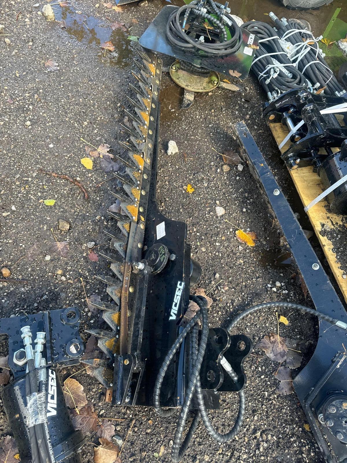 New Vicsec Co 60in Hydraulic Mini Excavator Sickle Bar Attachment