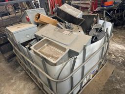Crate Load of Assorted Electric Motors and Press Boxes