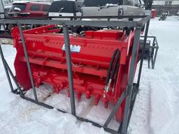 New Agrotk Co 81in Hydraulic Skidloader Forestry Drum Mulcher Model SSFM81