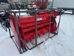 New Agrotk Co 81in Hydraulic Skidloader Forestry Drum Mulcher Model SSFM81