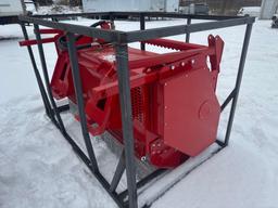 New Agrotk Co 81in Hydraulic Skidloader Forestry Drum Mulcher Model SSFM81