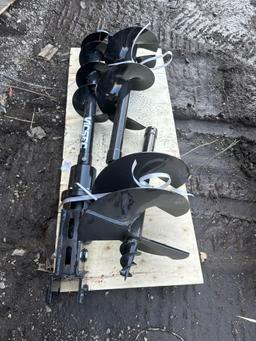 New Vicsec Co Mini Excavator Auger Set w/ 8,12,16in bits.