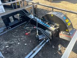 New TopCat Co Hydraulic Skidloader HD Stump Grinder Attachment Model ECSSSTG200