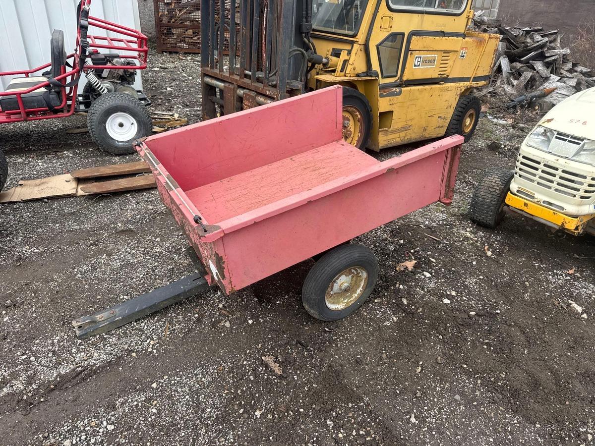 Metal Single Axle Dump Cart