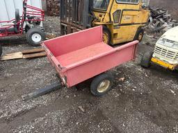 Metal Single Axle Dump Cart