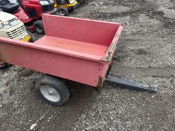 Metal Single Axle Dump Cart
