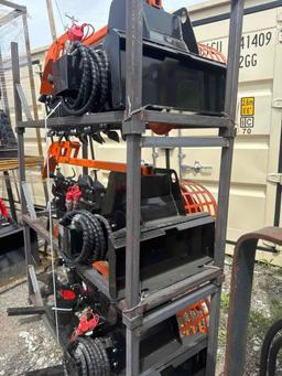 New GiYi Co 48in Mini Stand-On Skidloader Trencher Attachment Model GY-X39F
