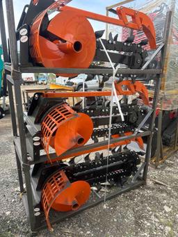 New GiYi Co 48in Mini Stand-On Skidloader Trencher Attachment Model GY-X39F