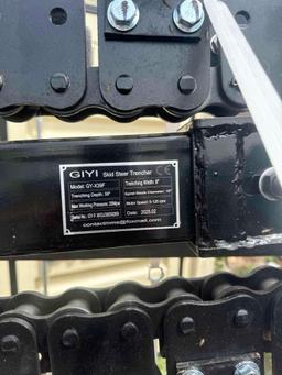 New GiYi Co 48in Mini Stand-On Skidloader Trencher Attachment Model GY-X39F