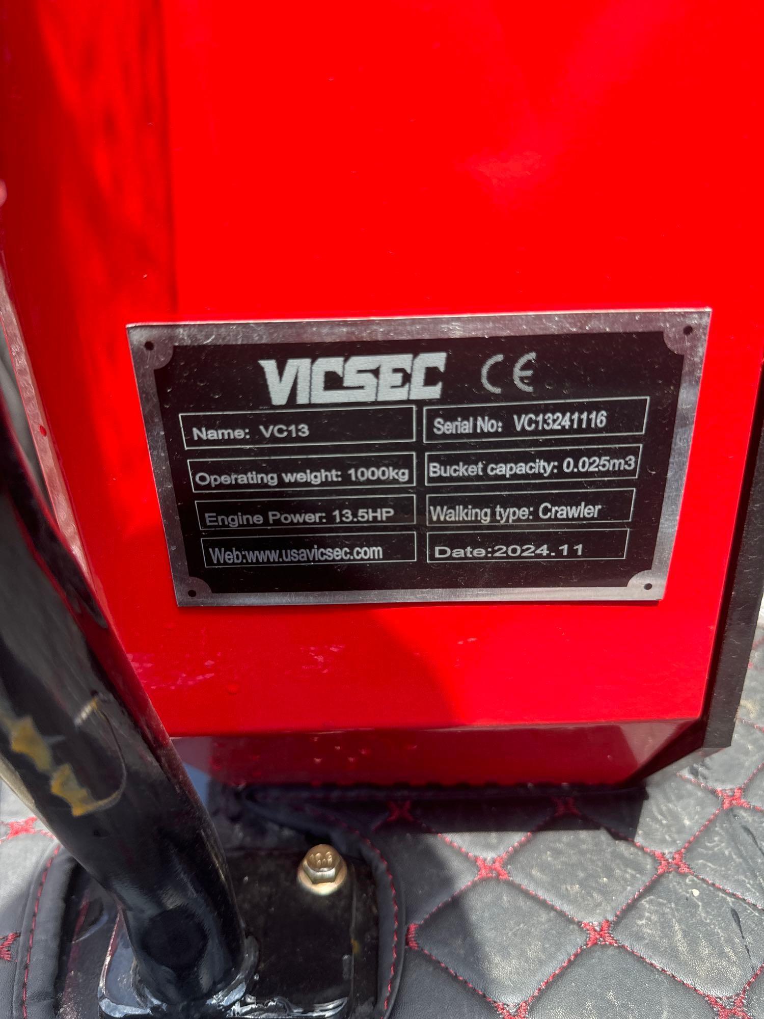 New Vicsec Co Mini Excavator Model VC13