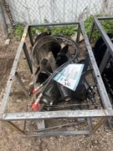 New AGT/Mower King Hydraulic Skidloader Auger Set w/6,12,14in Bits