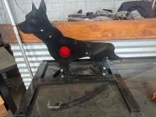 New Steel Coyote Target w/ Heart Flapper